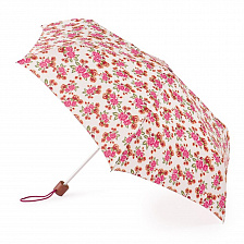 L784-3094 Легкий женский зонт с большим куполом «Розы», механика, Minilite, Fulton