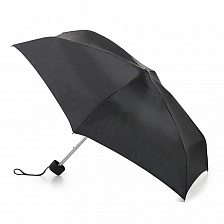 L500-01 Суперлегкий черный зонт, унисекс, механика, Tiny, Fulton
