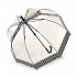 L042-4252 Женский прозрачный зонт трость «Гусиная лапка», механика, Birdcage, Fulton