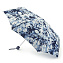 L354-2620 Легкий женский зонт с большим куполом «Голубые цветы», механика, Minilite, Fulton