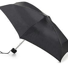 L500-01 Суперлегкий черный зонт, унисекс, механика, Tiny, Fulton