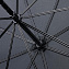 G813-01 зонт трость с увеличенным куполом «Черный», механика, Huntsman, Fulton