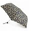 L553-3534 Женский легкий, тонкий зонт «Леопард»,  механика, Superslim, Fulton