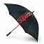 S889-01 Мужской зонт гольфер,"Черный", механика, Golfer, Fulton