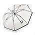 L911-004 Зонт трость с прозрачным куполом, автомат, Invertor, Fulton