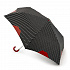 L718-3553 Легкий дизайнерский женский зонт «Полоски и губы», механика, Lulu Guinness, Superslim, Fulton