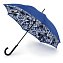 L754-2771 Женский зонт трость с двойным куполом «Ретро цветы», автомат, Bloomsbury, Fulton
