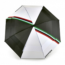 S919-4258 Мужской зонт гольфер с двойным куполом "Полоса", механика, Stormshield, Fulton