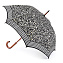L056-3039 Женский зонт трость с двумя принтами «Леопард», механика, Kensington, Fulton