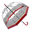 L042-4326 Женский прозрачный зонт трость «Арт-деко», механика, Birdcage, Fulton