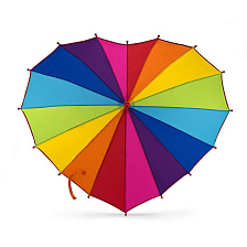 C932-4315 RainbowHeart (Радуга) Зонт детский Fulton
