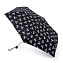 L553-3372 Изящный и легкий зонт «Пташки», механика, Superslim, Fulton