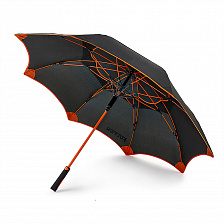 S912-01 Мужской зонт гольфер с двойным куполом,"Черный", механика, Titan, Fulton