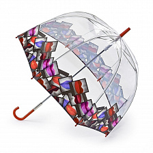 L719-3079 Дизайнерский зонт трость «Губы»,  механика, Lulu Guinness, Birdcage, Fulton