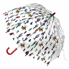 C723-4148 Детский прозрачный зонт-трость «Ковбой», механика, Cath Kidston, Funbrella, Fulton