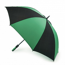 S837-097 Мужской зонт гольфер «Черный-зеленый», механика, Cyclone, Fulton