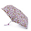 L553-3632 Женский легкий, тонкий зонт «Нарисованные сердца»,  механика, Superslim, Fulton