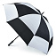 S669-2986 Мужской зонт гольфер с двойным куполом «Черный-белый», механика, Stormshield, Fulton