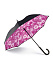 L754-4382 NeonFloral (Розовые розы) Зонт женский трость Fulton