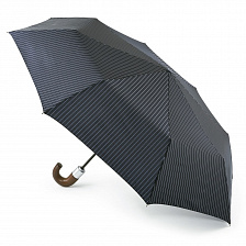 G818-2639 Элегантный мужской зонт, темно-синий в тонкую голубую полоску, автомат, Chelsea, Fulton