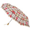 J346-2315 Элегантный женский зонт «Бежевая клетка» с принтом «сердечки», автомат, open&close, Fulton