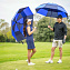 S669-2167 Мужской зонт гольфер с двойным куполом «Голубой-синий», механика, Stormshield, Fulton