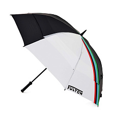 S919-4258 Мужской зонт гольфер с двойным куполом "Полоса", механика, Stormshield, Fulton