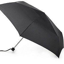 L552-01 Суперлегкий и тонкий черный зонт, механика, Superslim, Fulton
