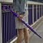 L042-4426 PurpleLeopard (Фиолетовый леопард) Зонт женский трость Fulton