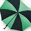S837-097 Мужской зонт гольфер «Черный-зеленый», механика, Cyclone, Fulton