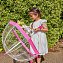 C603-022 Прозрачный детский зонт с окантовкой розового цвета, механика, Funbrella, Fulton