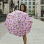 L354-4417 PinkFloral (Розовые цветы) Зонт женский механика Fulton