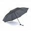 L930-006 Женский зонт с защитой от солнца «Черный с серым», механика, Mini Invertor, Fulton